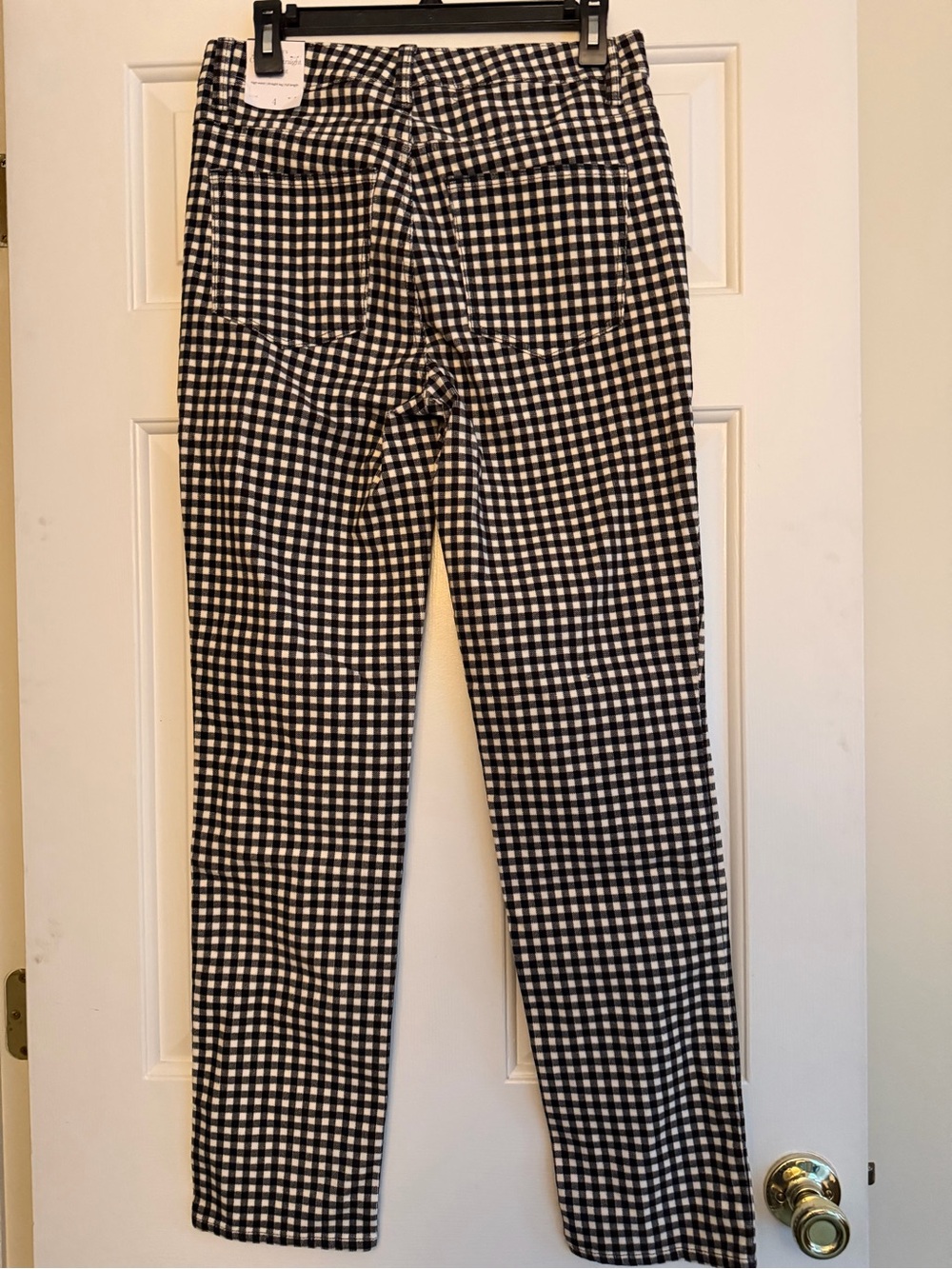 Talbots Black and White corduroy, straight pants - Picture 8 of 11